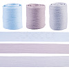 3 Rolls 3 Colors Wrinkle Polyester Ribbon OCOR-TA0002-98A-1
