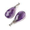 Natural Amethyst Pendants G-L614-D03-P03-2