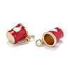 Brass Enamel Charms KK-P196-A-4