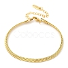 304 Stainless Steel Snake Chain Bracelets for Women BJEW-U019-04G-02-4