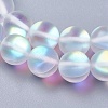 Synthetic Moonstone Beads Strands G-E468-G01-8mm-3