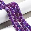 Natural Quartz Imitation Sugilite Beads Strands G-C179-B07-01-2