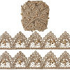 5 Yards Polyester & ABS Plastic Imitation Pearl Lace Ribbon OCOR-GF0004-92A-6