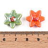 Glazed Porcelain Beads Strands PORC-N008-10-4