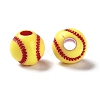 Opaque Acrylic European Beads SACR-P031-25A-01-2