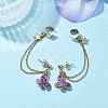 Light Gold 304 Stainless Steel Cuff Earring Chains EJEW-JE05685-02-2