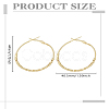 1Pair Alloy Hoop Earrings EJEW-LP0008-029LG-2
