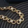 9.5MM 304 Stainless Steel Crystal Rhinestone Bowknot Link Chain Bracelets SA-CBA2696-22G-3