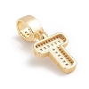 Brass Micro Pave Cubic Zirconia Pendants ZIRC-G165-13G-T-3