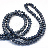 Baking Paint Glass Round Bead Strands DGLA-Q019-10mm-55-3