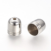 Tarnish Resistant 201 Stainless Steel Cord Ends X-STAS-R090-38-1