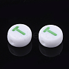 Initial Acrylic Beads OACR-E001-20T-2