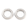 Tarnish Resistant Ring Smooth 304 Stainless Steel Spring Gate Rings STAS-E073-06-C-2