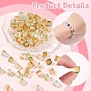 100Pcs Baking Paint Transparent Glass Beads DGLA-YW0001-35A-5