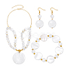 Natural Pearl Necklaces & Bracelets & Dangle Earring Sets SJEW-PH01394-7