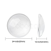 Transparent Glass Cabochons GGLA-R026-20mm-2