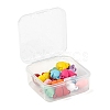 18 Sets 9 Colors Spray Painted Alloy Magnetic Clasps with Loops FIND-LS0001-65-6