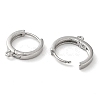 Brass Hoop Earrings Finding KK-H455-62P-2