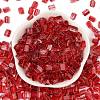 Transparent Spray Painted Glass Seed Beads SEED-L011-10A-11-2