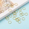 Brass Open Jump Rings KK-M165-10mm-01G-RS-7