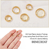 BENECREAT 54Pcs 3 Style Ring Brass Bead Frames KK-BC0004-48-3