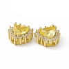 Rack Plating Brass Micro Pave Cubic Zirconia Beads KK-C007-12G-04-3