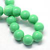 Baking Paint Glass Round Bead Strands X-DGLA-Q020-8mm-07-2