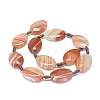 Natural Banded Agate/Striped Agate Beads Strands G-L544-008-3