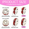 30Pcs 2 Colors Brass Rhinestone Spacer Beads RB-TA0001-29H-2