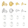 8Pcs 304 Stainless Steel Open Cuff Ring Component STAS-ME0002-78-1