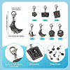 7Pcs 7 Styles DIY Alloy Enamel Pendant Decorations Making Kits FIND-TA0009-04-3