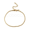 Twist 304 Stainless Steel Link Chains Bracelets for Women BJEW-K240-09G-4