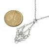 Tarnish Resistant 304 Stainless Steel Cable Chains Macrame Pouch Empty Stone Holder for Pendant Necklaces Making NJEW-TA00086-01-5