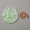 Translucent Acrylic Disc Pendant Keychain KEYC-WH0027-85D-01-2