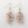 Fashionable Gemstone Chips Earrings EJEW-JE00955-2