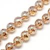 Electroplate Glass Bead Strands EGLA-S137-16mm-05-1