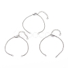 Tarnish Resistant 304 Stainless Steel Box Chain Bracelet Making Sets AJEW-JB00942-1
