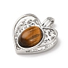 Natural Tiger Eye Pendants KK-A279-14P-2