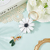 Leather and Alloy Keychain HJEW-WH20022-04B-01-3