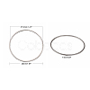 Tarnish Resistant 304 Stainless Steel Linking Ring STAS-T047-15C-2