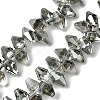 Transparent Electroplate Glass Beads Strands GLAA-K064-06A-PL01-1