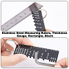 201 Stainless Steel Measuring Rulers TOOL-WH0136-126-4