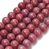 Natural Rhodonite Beads Strands G-F820-K06-8mm-2
