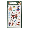 Christmas Theme PET Plastic Stickers AJEW-Q151-01C-1