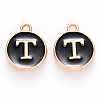 Golden Plated Alloy Charms X-ENAM-S118-02T-1
