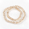Electroplate Glass Beads Strands EGLA-D020-8x5mm-71-2