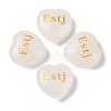 Natural Quartz Crystal Heart Engraving MBTI Figurines Statues for Home Office Desk Decorations X1-G-K353-05L-1