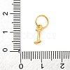925 Sterling Silver Letter Charms with Jump Rings LS-STER-R008-01G-I-3