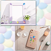 80pcs 4 colors Opaque Spray Painted Acrylic Cabochons ACRP-DC0001-01-6