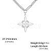 Witch Knot 304 Stainless Steel Hollow Pendant Necklaces for Women FS-WGCB0A9-03-1